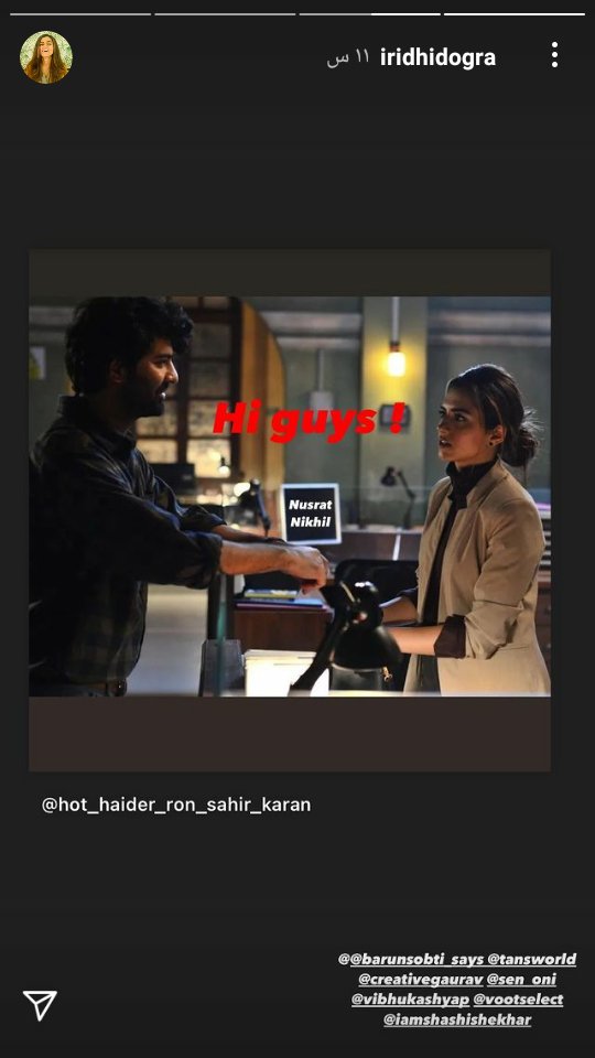 Jano_Karem's tweet photo. #Asur 
@iRidhiDogra ig story 
Hi guys 🎉🎉 
#BarunSobti #YourDarkSide
#VOOTSelect #voot 
@BarunSobtiSays
@writergaurav @VootSelect Cr

https://t.co/FqTEDIDp5N https://t.co/FXFcehnqdv