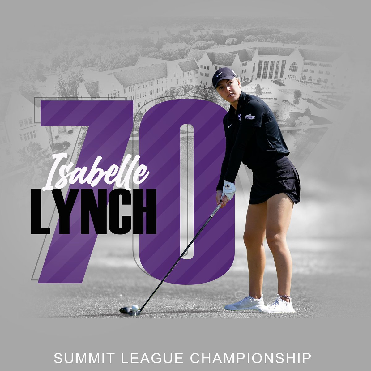 Isabelle Lynch was on fire with 6 birdies!   She finished with a career best 70 (-2).   “Today, what Isabelle was able to do, finish in the top 15 individually in the conference tournament as a freshman is a great accomplishment for her.” - Coach Hanneman #ustwomensgolf