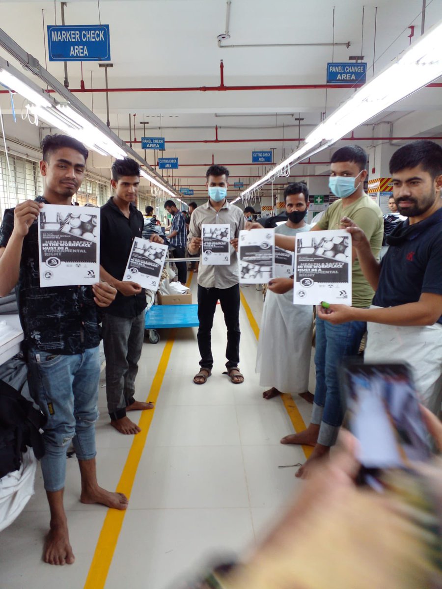 NazmaAkter73's tweet photo. on 28th April World Day for #SafetyAndHealthAtWork, we're calling for greater investment in healthy working conditions.Workplace safety contributes in production raise &amp; national economy. 
 #OSHDay
@IndustriALL_GU https://t.co/I2T50o0zhV