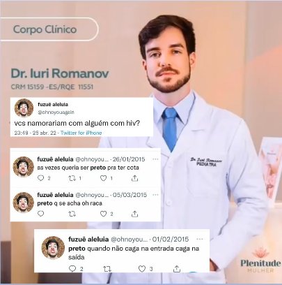 titolp's tweet photo. Não querendo sugerir nada, mas imagina se a clínica Plenitude, que o Dr. Sorofobia trabalha e que fica na R. Germano Naumann Filho, 140 - Centro, Colatina, amanhecesse cheia de lambes com essa imagem: https://t.co/GLuxNMEEuG