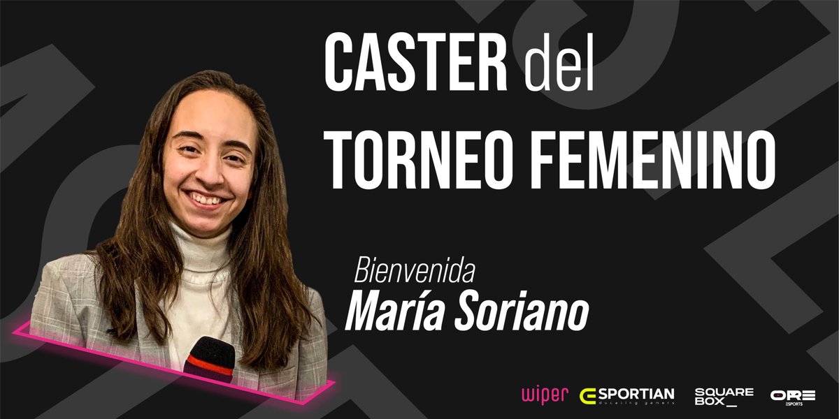 Os presentamos a la primera caster del torneo femenino de League of Legends 🥳

Ella es María Soriano, ¡directora de contenido de <a href="/Set_ESP/">Spain eSports Tournament</a> y caster de esports!

Démosle una cálida bienvenida 🥰