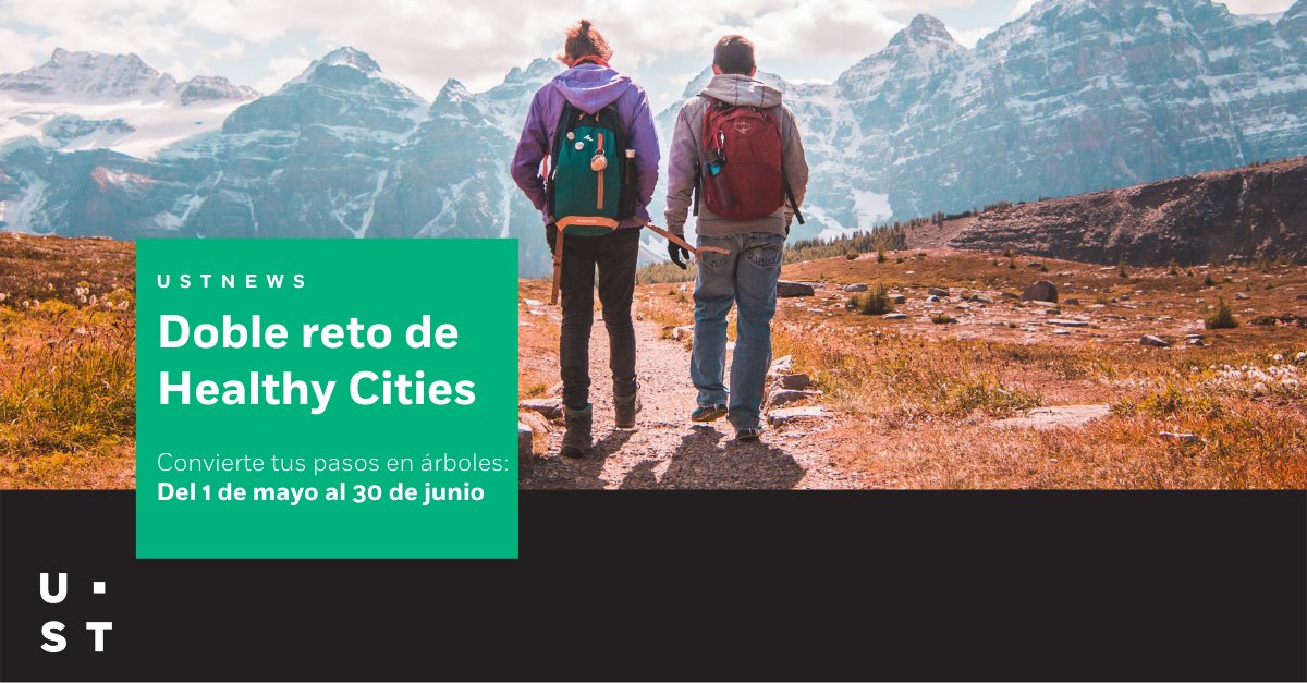 ¡Desde <a href="/USTspain/">UST España & LATAM</a> nos sumamos al reto #HealthyCities2022 de <a href="/Sanitas/">Sanitas</a>!

En esta VII Edición, caminaremos 6000 pasos diarios y dejaremos el coche más en casa para contribuir a la reforestación de distintas zonas🌲

¿#USTeam, estáis listos? 💪🏼
Más info aquí: bit.ly/38nYx3i