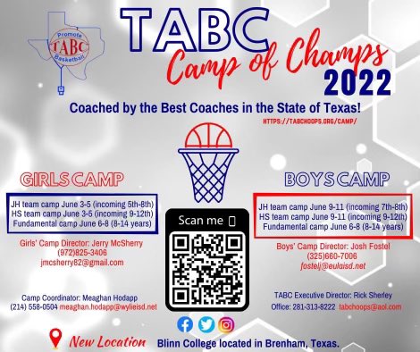 Join TABC for Camp of Champs!