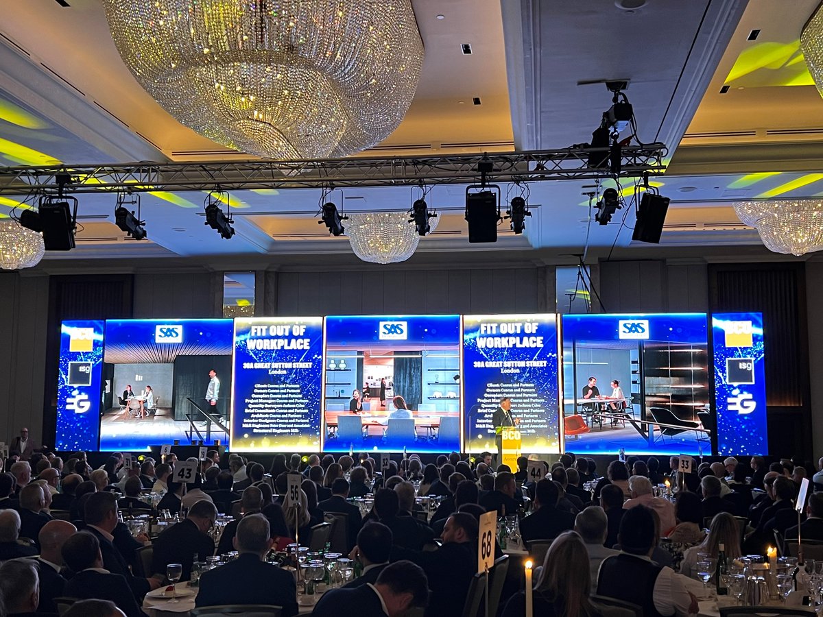 Yesterday we celebrated our shortlisted studio ‘Great Sutton Street’ at the 2022 British Council for Offices ceremony.

Absolutely delighted our studio was recognised as both ‘joyous and very sustainable’ amongst a very high standard of competitors.