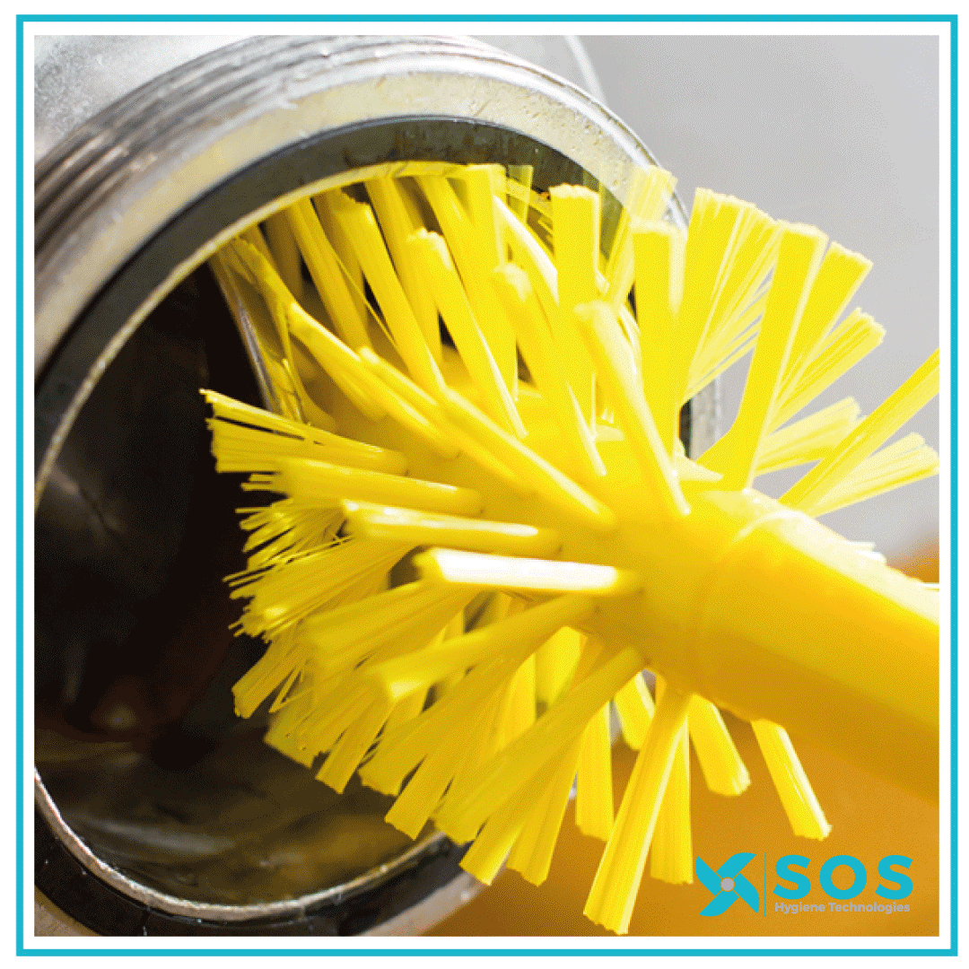 Sozones's tweet photo. Fight biofilms with the Vikan One-Piece Pipe Brush.
The brush works well in drains is durable &amp; its bristles are stiffer at the front for extra cleaning action aiding agitation &amp; the removal of biofilms. The brush comes in 8 colours to fit any colour-coded zoning plan. #vikan https://t.co/5fySopDoI9