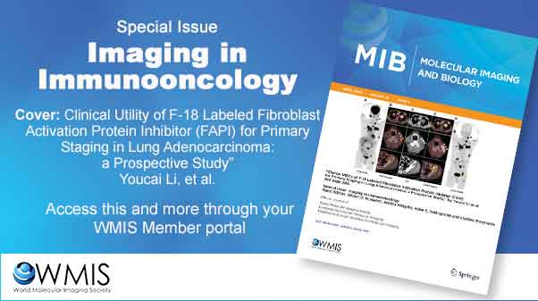 Cover image for our special issue "Imaging in #Immunooncology" is from Youcai Li, et al: "Clinical Utility of F-18 Labeled Fibroblast Activation Protein Inhibitor (#FAPI) for Primary Staging in Lung Adenocarcinoma: a Prospective Study"

Access article ow.ly/27zN50IT0IA
