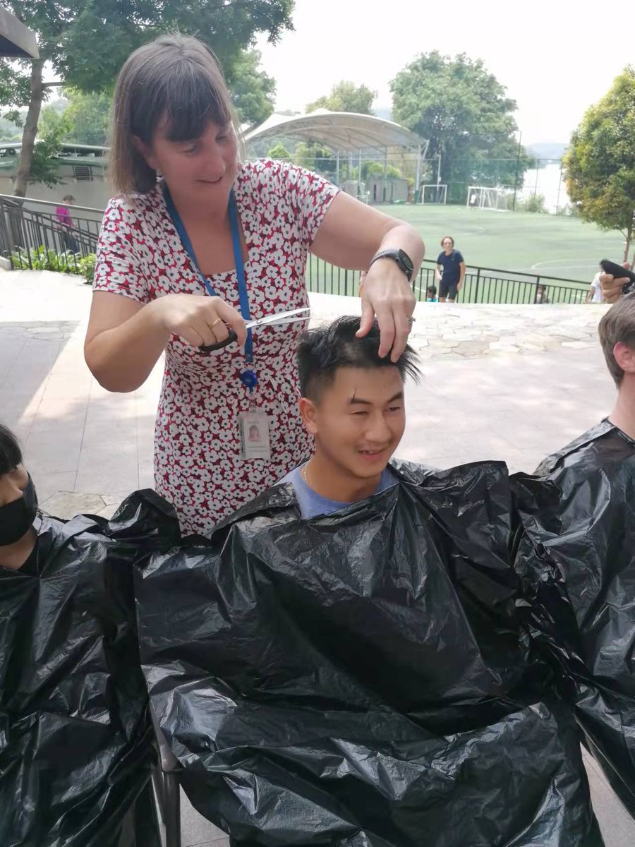 BSGNAE's tweet image. An amazing day at #BSGNAE - student council led fund-raiser. Hair donation and head shave, for a great cause, supporting a local organisation who make wigs for children with cancer. Well done BSG! @Sarah_Newton21 @Desert_Cupcake