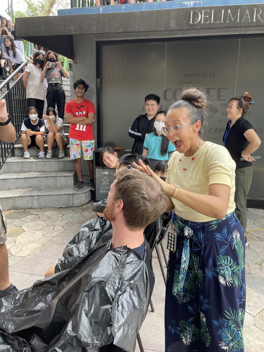 BSGNAE's tweet image. An amazing day at #BSGNAE - student council led fund-raiser. Hair donation and head shave, for a great cause, supporting a local organisation who make wigs for children with cancer. Well done BSG! @Sarah_Newton21 @Desert_Cupcake