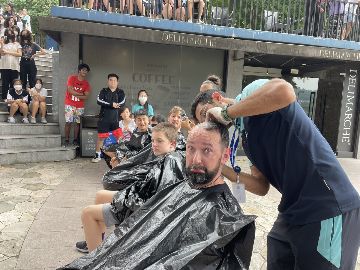 BSGNAE's tweet image. An amazing day at #BSGNAE - student council led fund-raiser. Hair donation and head shave, for a great cause, supporting a local organisation who make wigs for children with cancer. Well done BSG! @Sarah_Newton21 @Desert_Cupcake