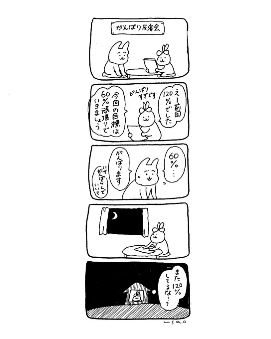 がんばり反省会#usao漫画 