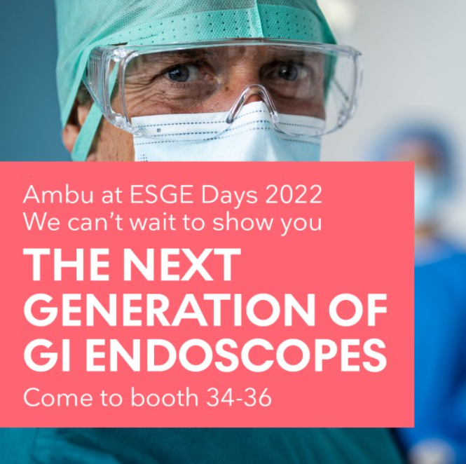 AmbuEurope's tweet photo. Come to #ESGEDays2022, Booth 34-36 to see our latest single-use endoscopes for yourself. We’re eager to talk to you about how our latest innovations can help you increase your number of procedures, free up resources and improve patient safety.

Learn more: https://t.co/9l7xhXjVya https://t.co/Df6Pa1cBPn