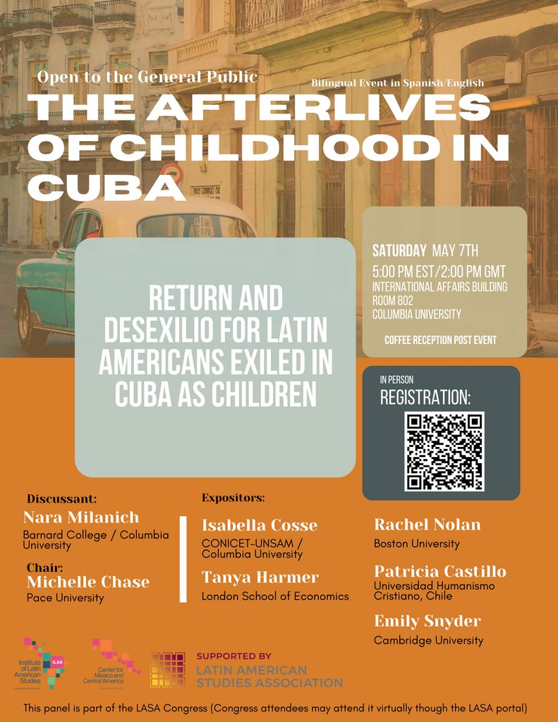 NY-area folks, please join us May 7 for a great lineup on a great topic! (LASA members can also attend the panel online through the Congress website.) Looking forward to it <a href="/NaraMilanich/">Nara Milanich</a> <a href="/TanyaHarmer/">Tanya Harmer</a> <a href="/rachelbnolan/">Rachel Nolan</a> <a href="/emisnyder/">Emily Snyder</a>