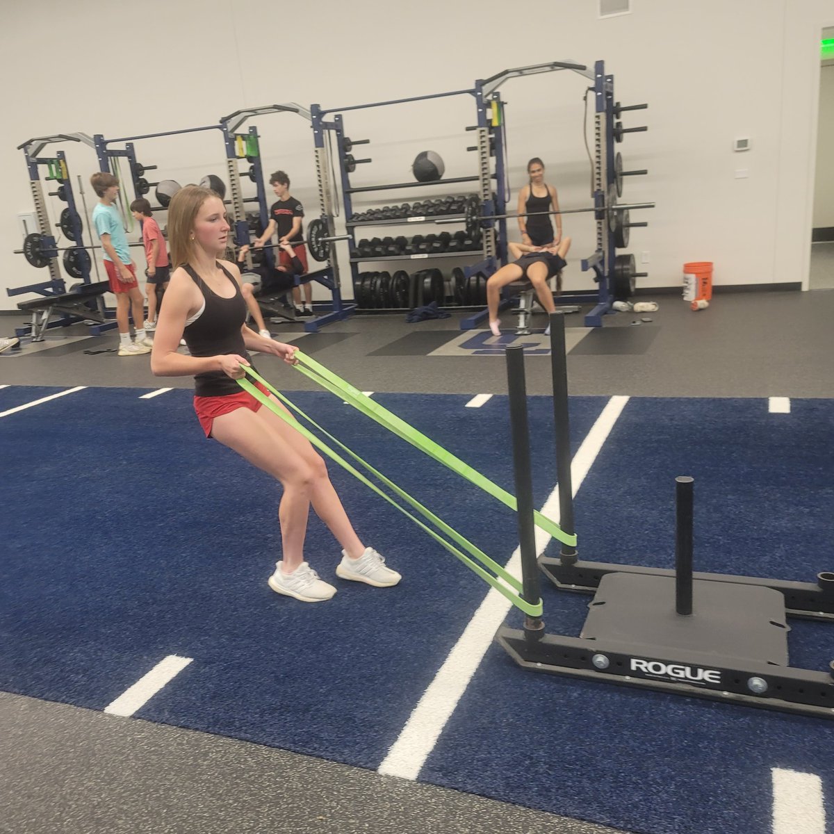 The early bird gets the worm. Some of our 8th grade girls putting in work this morning. 
#LatinStrong