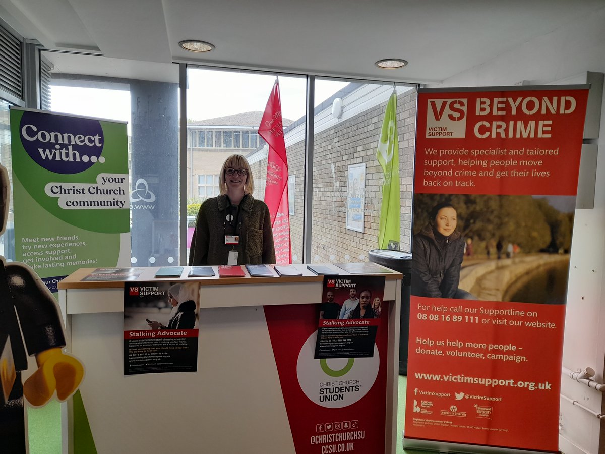 VS_Kent's tweet photo. Come and find us today @canterburyccuni  at our stand for anyone who has any questions, or would like to talk about the support available from our Stalking Advocacy Service. https://t.co/qhsykHhhPv