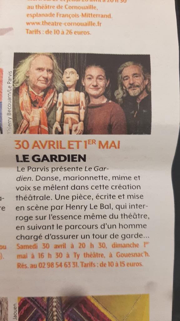 IsabelleLebal's tweet photo. @CieParvis @TLGQuimper @OuestFrance29 Merci aussi à Côté Quimper https://t.co/q6inGEOuDD