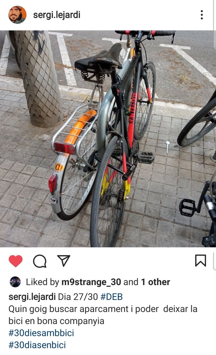 biciclona's tweet photo. Dia 26/4 i Dia 11 de #30DAB #30DEB #30DOB ahir no anava a penjar foto pq la única q tinc és d'un #transporlisto mononeuronal insultant-me davant el miniPik i espumejant al cridar... però després he vist aquesta 📸 de @_txetxo i 🥰

Fent barri amb els millors! https://t.co/ks5uzE5CvQ