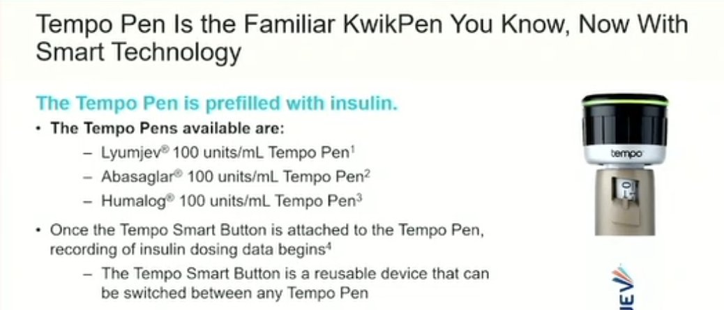 RosaCorcoy's tweet photo. *️⃣Tempo system for insulin recording
- cap adjusts to #kwikpen
- bluetooth transmission
- compatible with #dexcom #glooko #mydiabby #mysugar
- data in graphic & tabular format
@drpratikc at #ATTD2022 https://t.co/91ekzf4C9u
