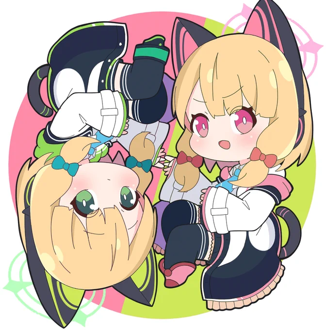 今回はブルアカのモモイ&ミドリです。#ブルーアーカイブ 