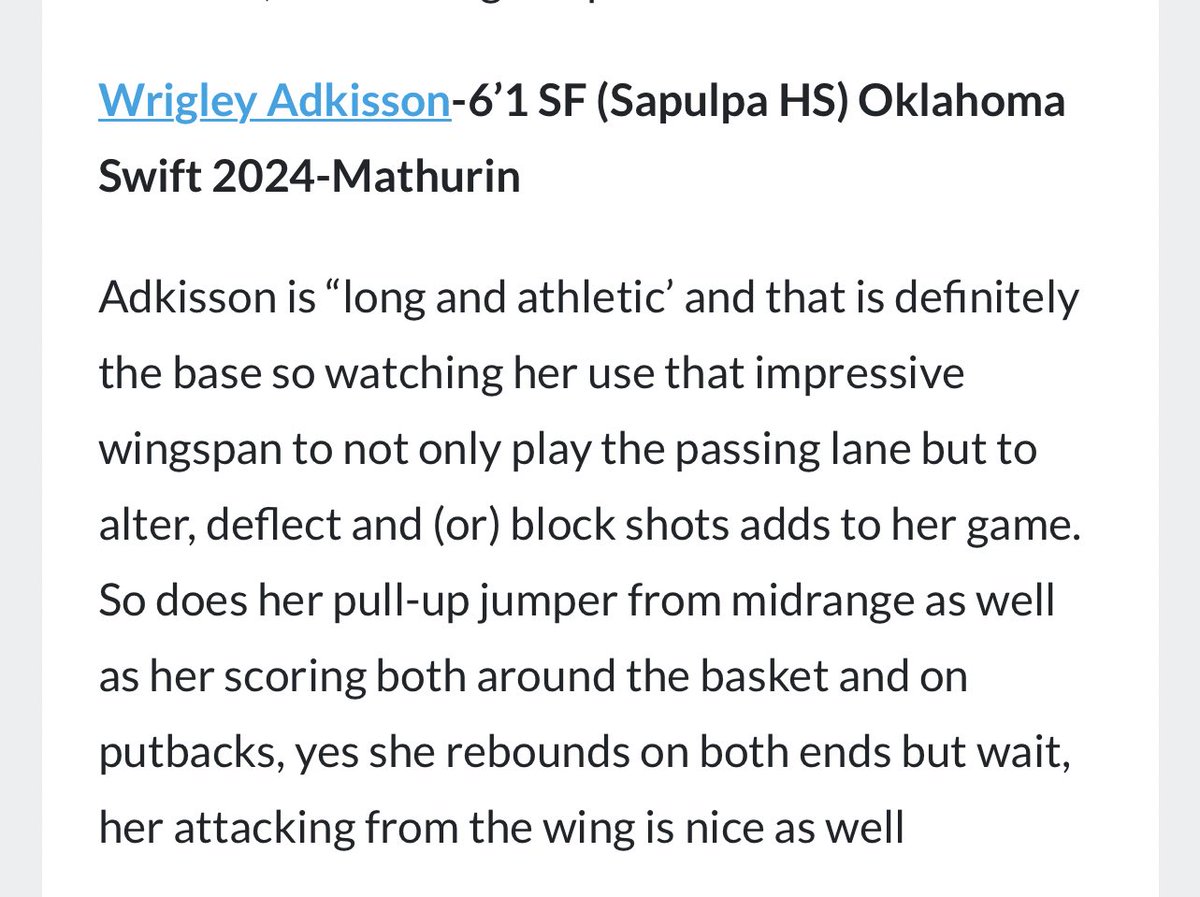MathurinAgency's tweet photo. 🚨Swift has 7 freshmen playing up 16’s…all making @girlzprepreport tip sheet! Congrats ladies. 💁🏻‍♀️

@GravesChloe11 @dolan_25 @HallMataya @AdkissonWrigley @MaceeMatthews @mathurin2025 @AddiP2025

 #feshys #WeAreSwift https://t.co/yUF1tEpFbi