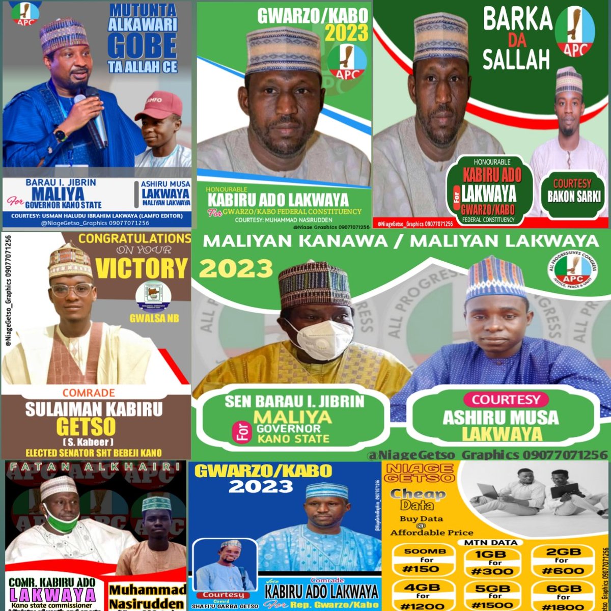 NasiruGetsoo's tweet photo. Kana Da Ɗan takara ne ? Ko
 Kuma Kana Takarar Siyasa ?

Idan Kuna Son Poster Ta Siyasa, Da Makamantan Su, A Ko Wane Lokaci Zaku Iya Tuntuɓarmu A Wannan
Lambar 09077071256.

#NiageGetso_Graphics https://t.co/GgEJTp5vn9
