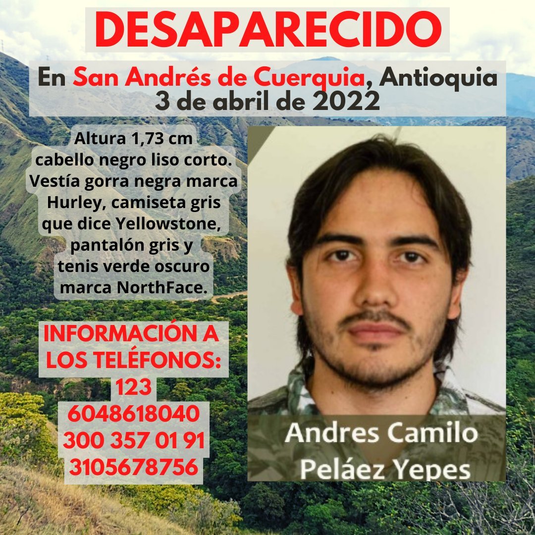 deisyviento2's tweet photo. Hoy, como todos los días, Andrés Camilo está en nuestros pensamientos y conversaciones...
🙏🏾 https://t.co/Vinr1WN3cU