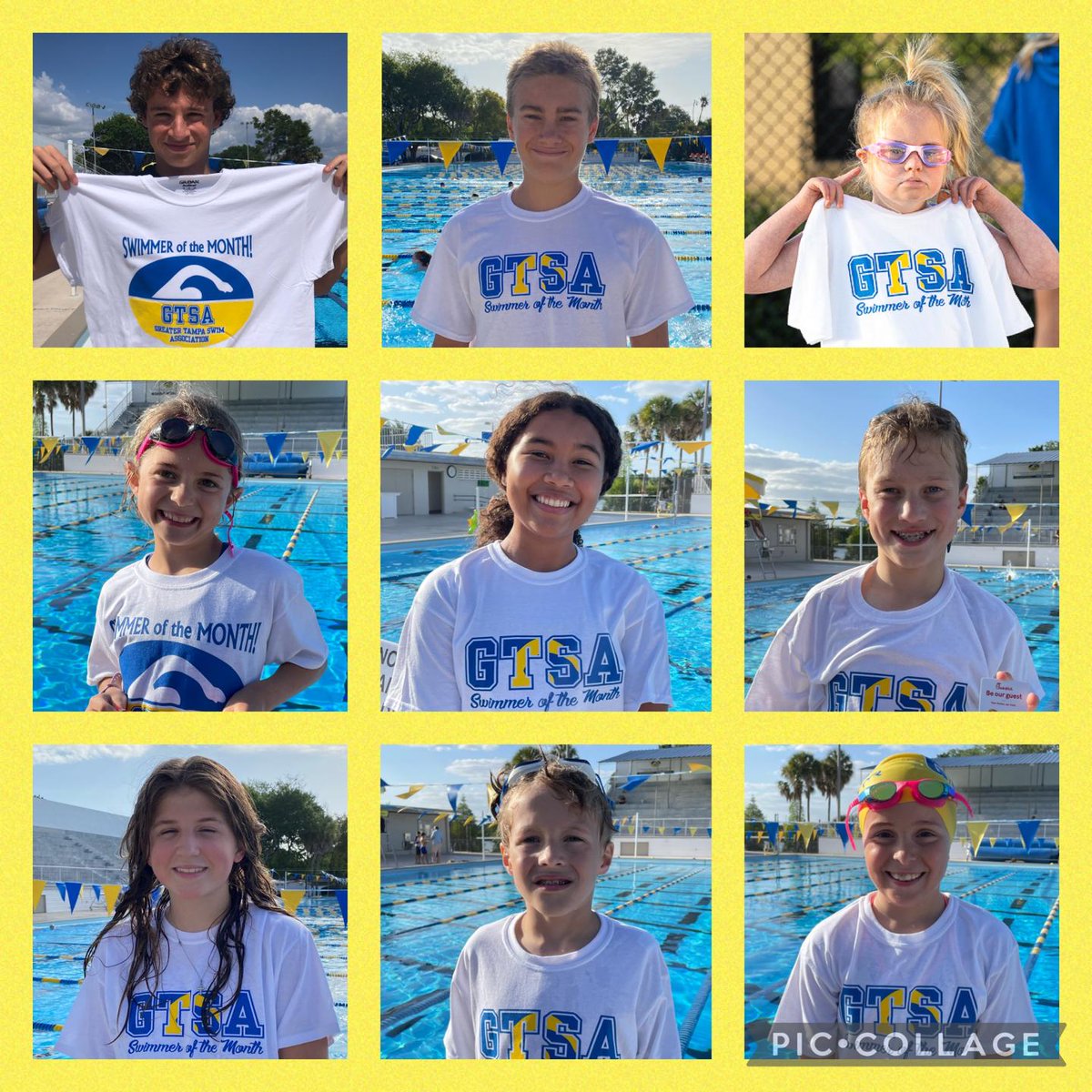 GTSAswimmers's tweet photo. GTSA Swimmer of the Month: Congrats to Elle R, Paul W, Harper L, Lilly S, Eli B, Nico C (not pictured), Emmalee H, Austin B, Joseph P, and Elianne B #findyourgreatness #abdoneyortho https://t.co/7pwiTWTGRq