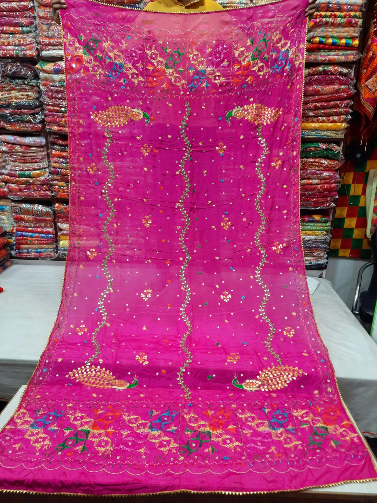 Gota patti work designs pink phulkari cheap
