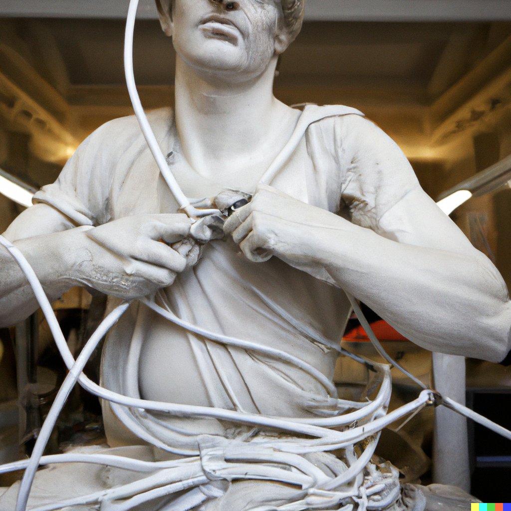 The IT experience captured as classically style modern sculptures. We're sure we aren't alone in identifying with statues. 