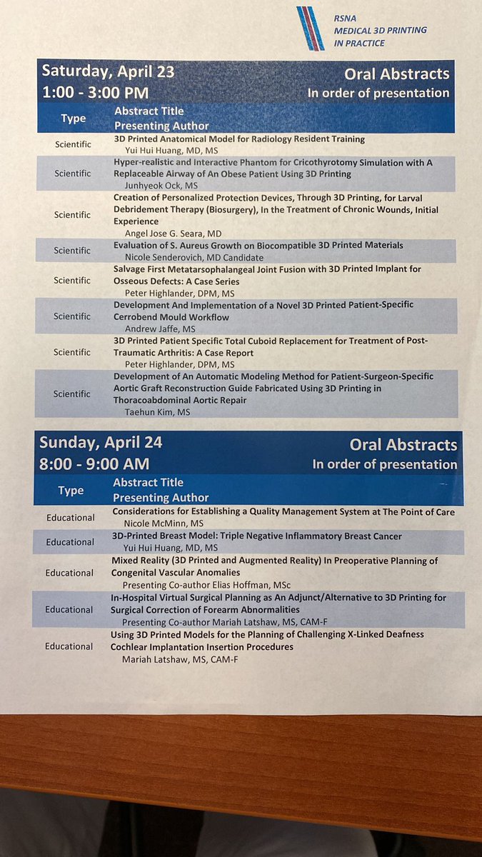 saasandorra's tweet photo. El Dr. Á. Seara, Cap del SDI ha presentat a Chicago el treball fet amb el Dr.E.Gómez i el Dr.X. Jiménez, angiolegs de l'HNSM. "Creation of Personalized Protection Devices, Trought 3D Printing, for Larval Debridement Therapy, in the treatment of chronic Wounds. Initial Experience. https://t.co/9f3SaZ9KVs