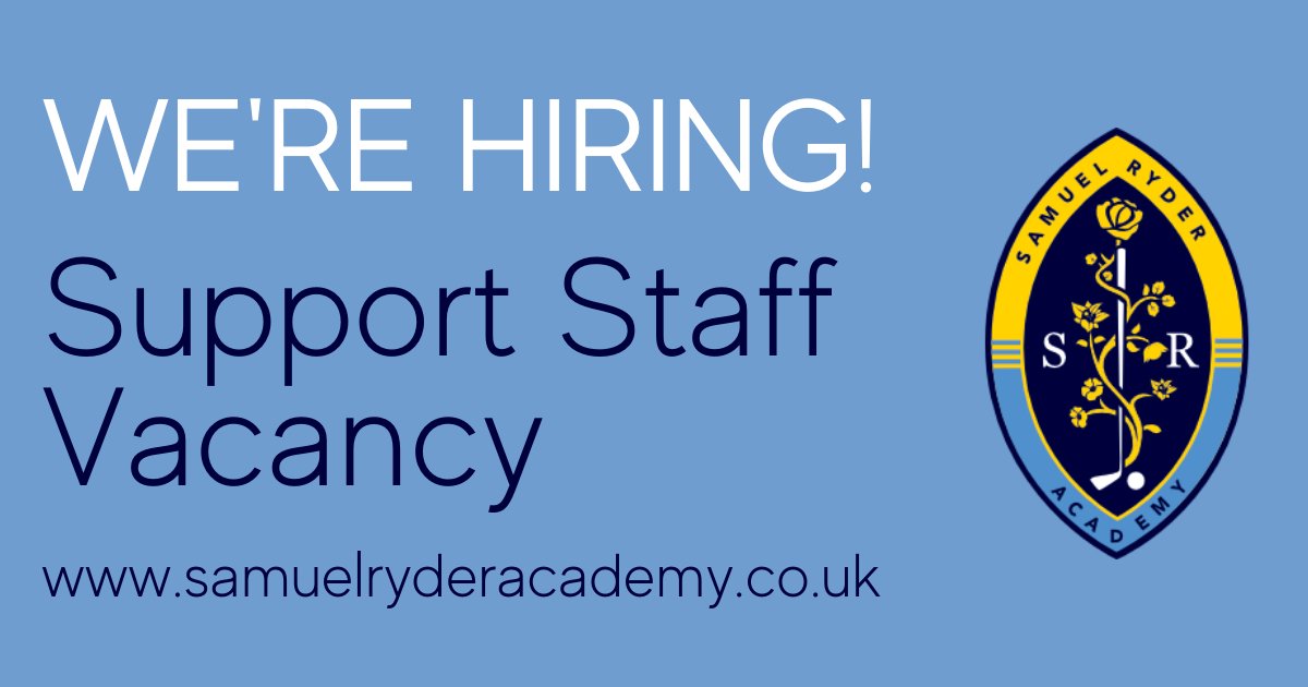 * Student Service Manager - NEW VACANCY *

We are looking for a caring, enthusiastic and efficient colleague to support and assist the Heads of Year in their pastoral role and to provide admin support.

samuelryderacademy.co.uk/391/current-va…