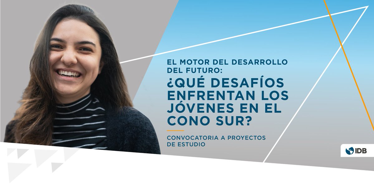 Marisol Rodríguez Chatruc (@marisolecon) on Twitter photo 📢 Llamado a propuestas!
¿Tienes propuestas de investigación innovadoras sobre desafíos y oportunidades que enfrentan los #jóvenes del Cono Sur? Aplica a la convocatoria de <a href="/el_BID/">Banco Interamericano de Desarrollo</a> para obtener financiamiento para tu proyecto.
Descubre más 👇
🔗cloud.mail.iadb.org/CSC-call-for-p… 📢 Llamado a propuestas!
¿Tienes propuestas de investigación innovadoras sobre desafíos y oportunidades que enfrentan los #jóvenes del Cono Sur? Aplica a la convocatoria de <a href="/el_BID/">Banco Interamericano de Desarrollo</a> para obtener financiamiento para tu proyecto.
Descubre más 👇
🔗cloud.mail.iadb.org/CSC-call-for-p…