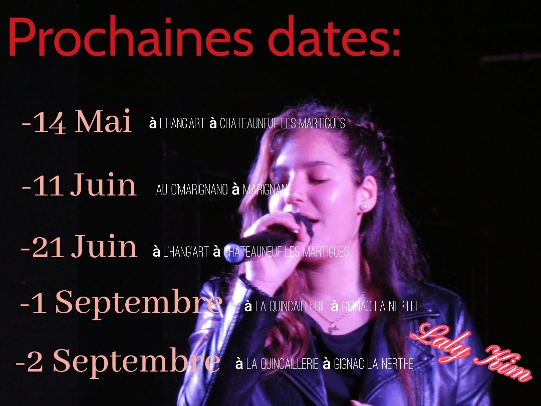 LalyKimchante's tweet photo. Trop hâte de vous retrouver 🔥
#concerts #lalykim #danseurs https://t.co/5erJueyD2K