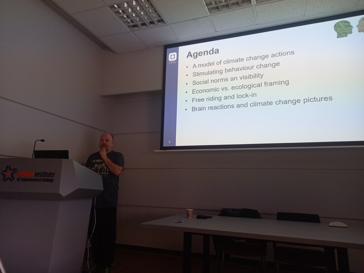 Psychology and Climate Change - some recent insights talk by Christian A. Klöckner is on! Join here: meet.google.com/jgm-qefb-mre