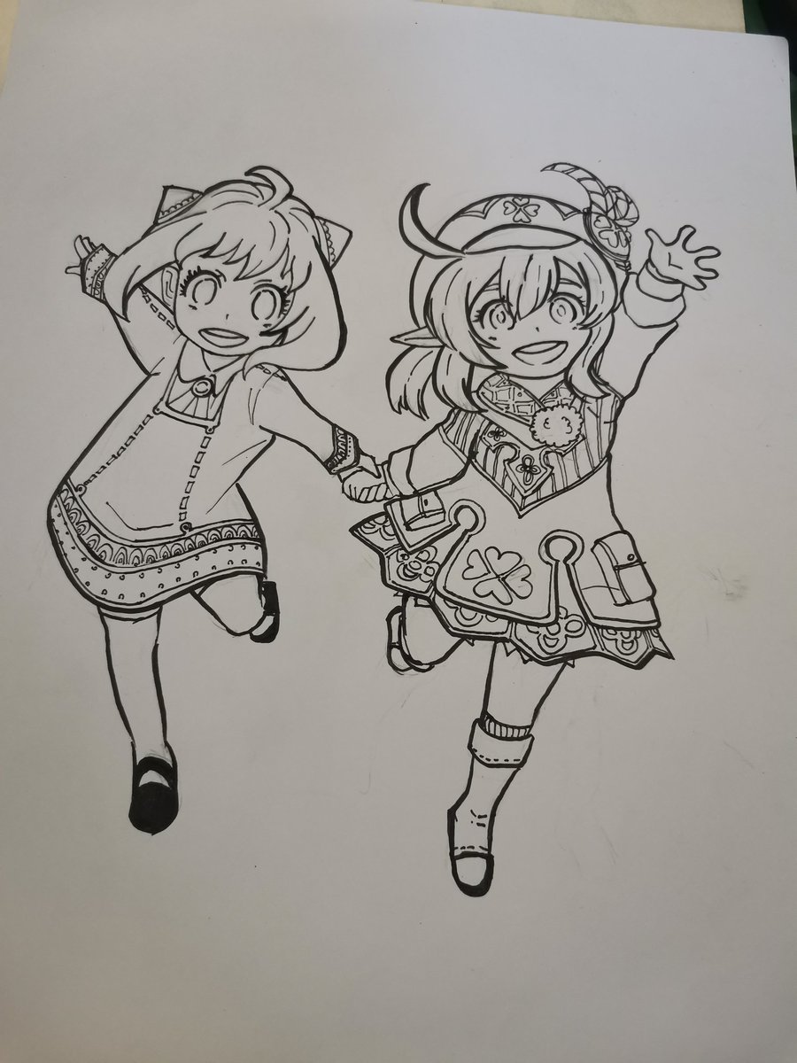 c_caloos's tweet photo. Sketched my two best Girls😍💖
PART 2 
#anya #klee #SPY_FAMILY #art #sketch #genshin #genshinimpact #anime #drawing #girls https://t.co/h3IRIK6AuL