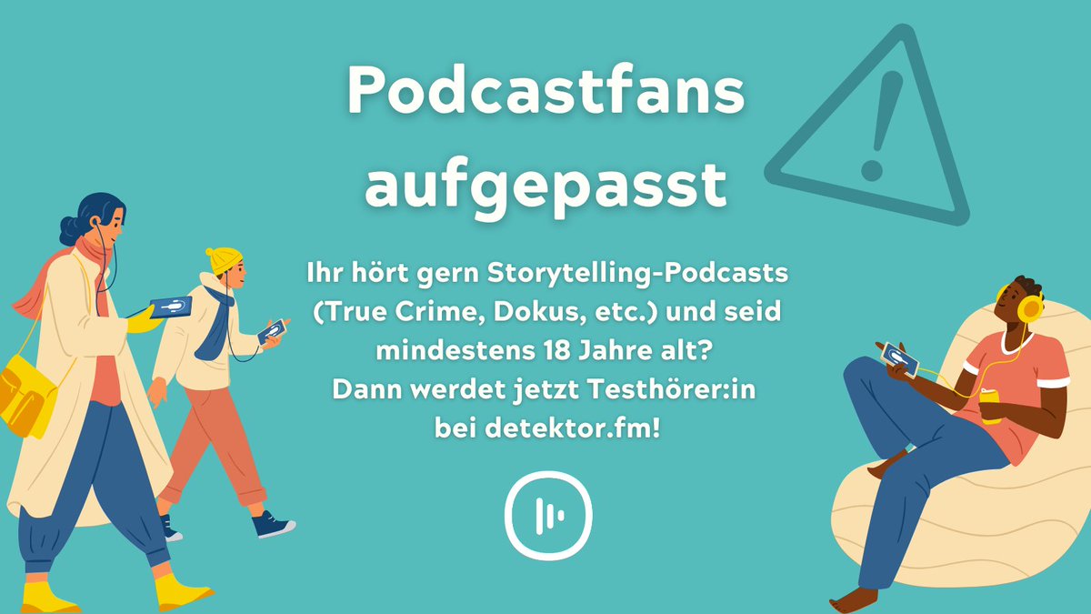 detektorfm's tweet photo. Podcastfans aufgepasst! Ihr habt jetzt die Chance spannende Formatkonzepte zu bewerten und uns dabei zu helfen, neue Podcasts zu entwickeln. Ihr habt Lust mitzumachen? 👉 Schickt uns eine kurze Nachricht und wir versorgen euch mit allen weiteren Infos zum Ablauf. 🙂 https://t.co/9VYtDS74AU
