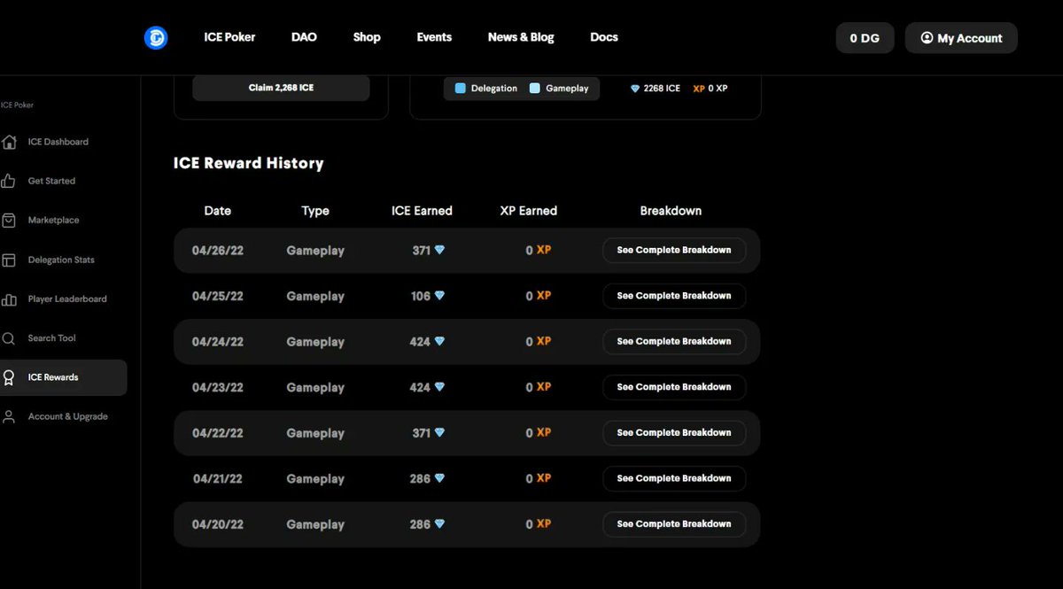 #icepoker #decentealgames looking for delegator need item 
Dm i can show u stats  :)