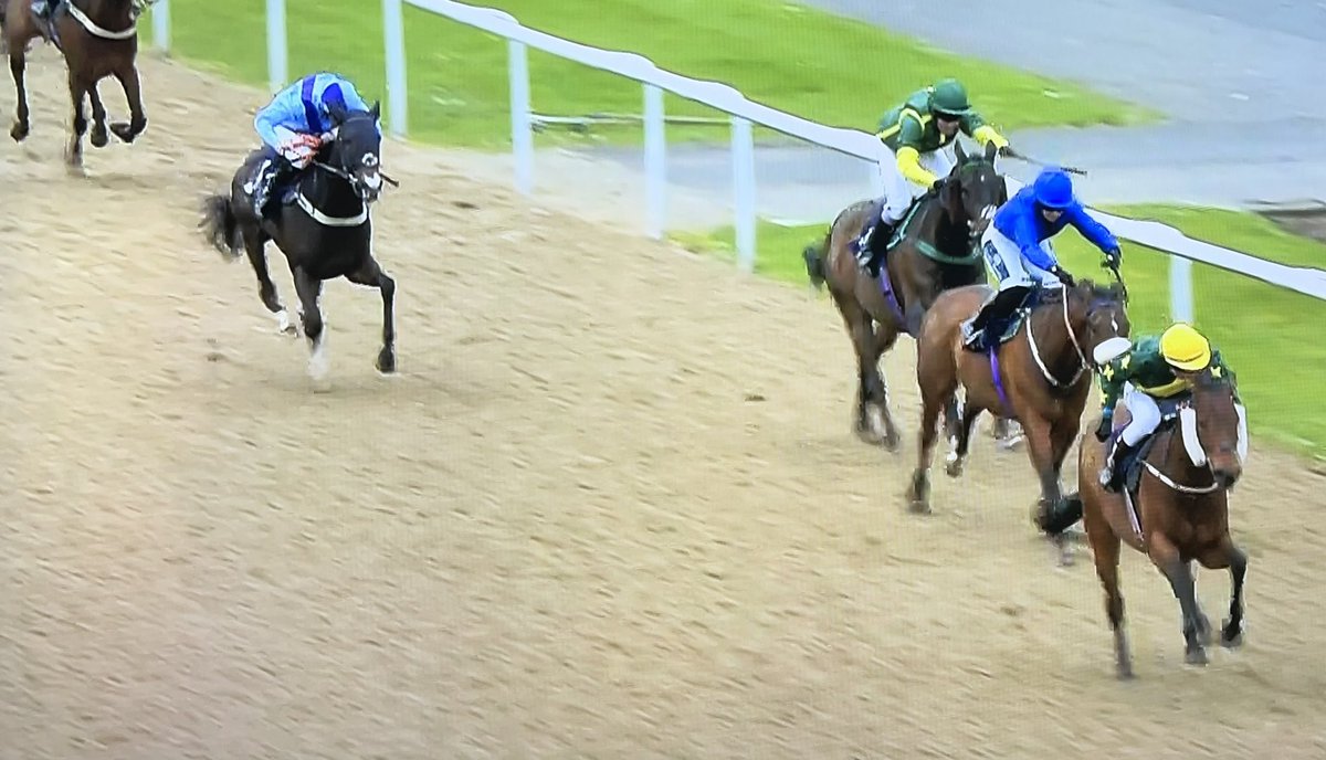 amajox's tweet photo. Congratulations @amajox #OscarPalmer #FirstWinner @WolvesRaces #CarrollGray #FrameRate stormed home #8lengths #10ran #DayToRemember #topjock πππ https://t.co/prs22RcoRA