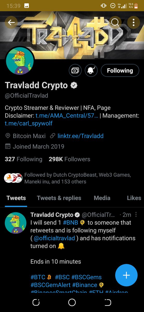 LintonAyebale's tweet photo. @travladd #BNB #GiveawayAlert #NFTCommunity #NFTdrops https://t.co/SnUeRWY3jT