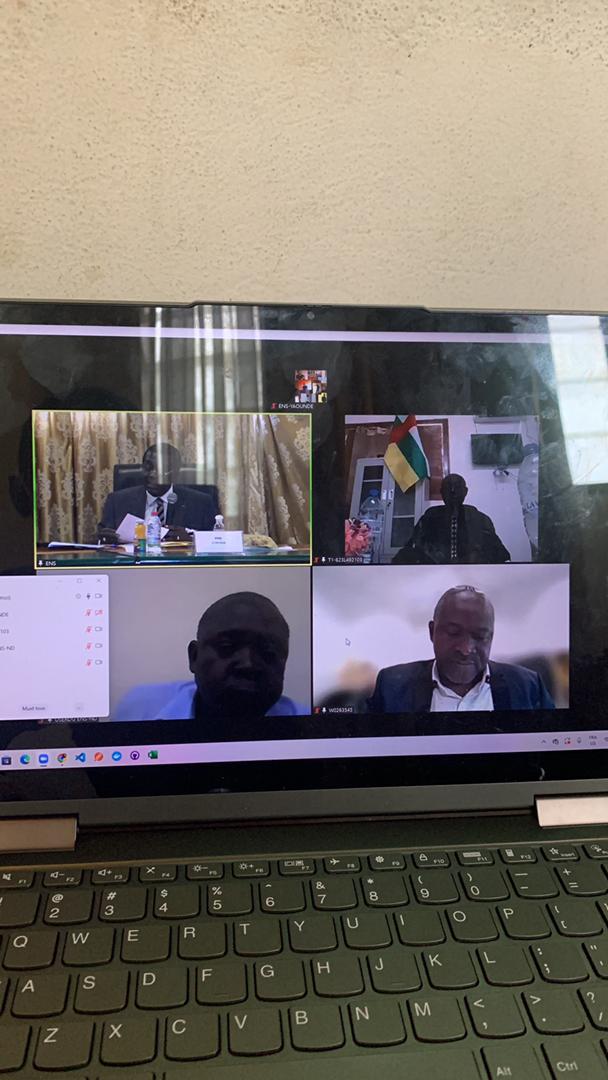 PPedagogique's tweet photo. Le président du CPE s’est dit satisfait que le partenariat entre @IDRC_CRDI et les trois ENS est le fruit d’une synergie d’action entre le Tchad, la RCA et le Cameroun pour répondre à une préoccupation commune qui est l’adaptation de nos systèmes éducatifs en contexte de crise. https://t.co/QSjPJvvN0g