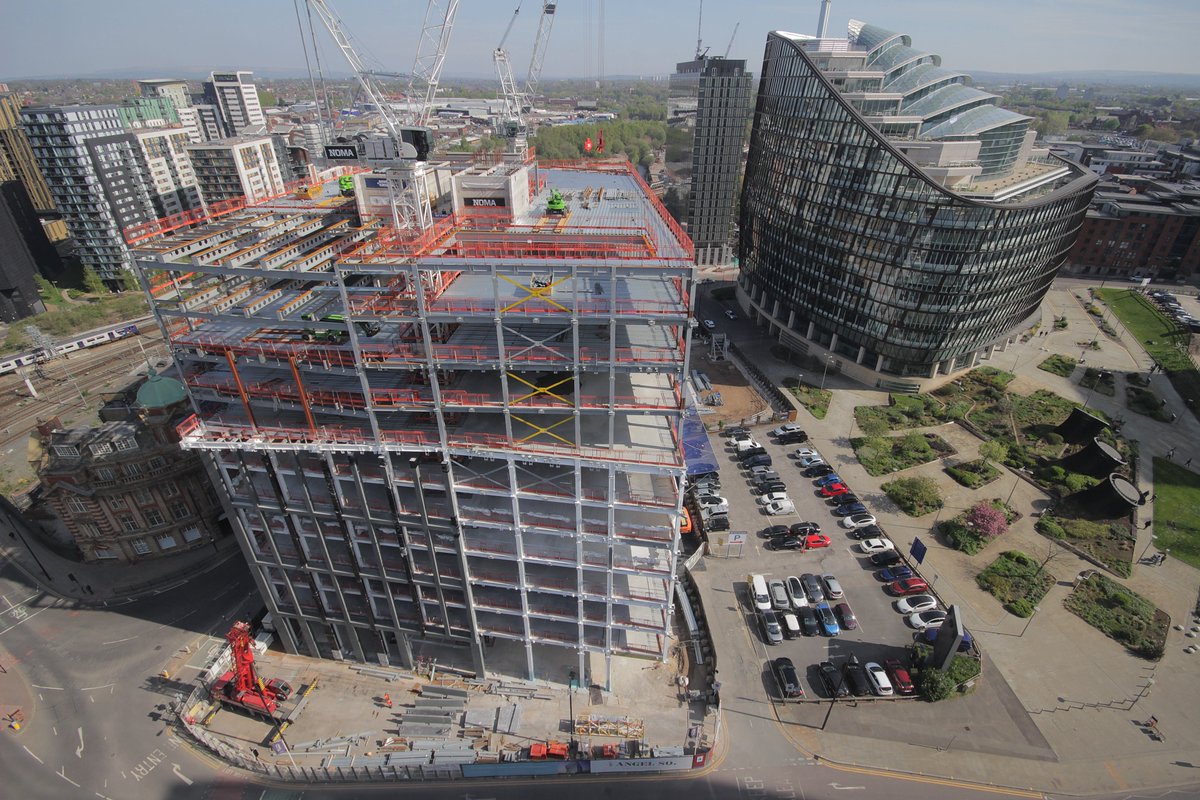 timelapsefilms's tweet photo. Work at 4 Angel Gardens @NOMA_mcr #Manchester progressing well under the April sun as seen from our #camera system. Take a look at more of our work in the city: https://t.co/kkUS7hYIry #construction #northernpowerhouse #manchesterdevelopments #NOMA #sitemonitoring #timelapse https://t.co/WYJYohzoB1