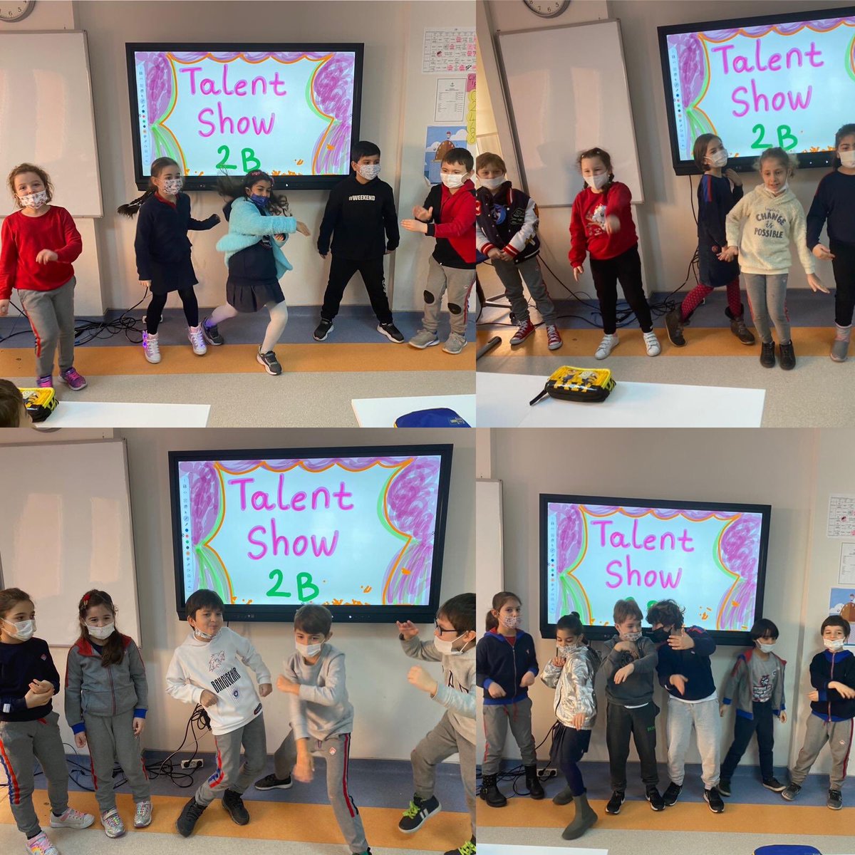 bk_florya's tweet photo. Second grade students showed how talented they are in the Class Talent Show Game💃🕺🏻 https://t.co/3a6fNwqztl
