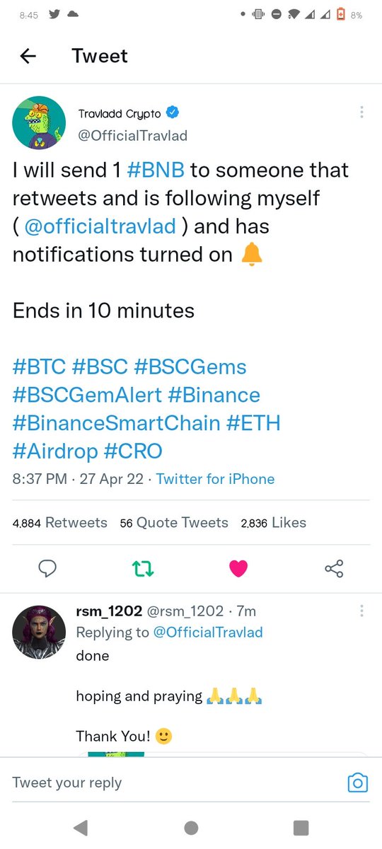 Kimchi0320's tweet photo. @travladd Done ♥️ LFG https://t.co/Q8plKZKUeY
