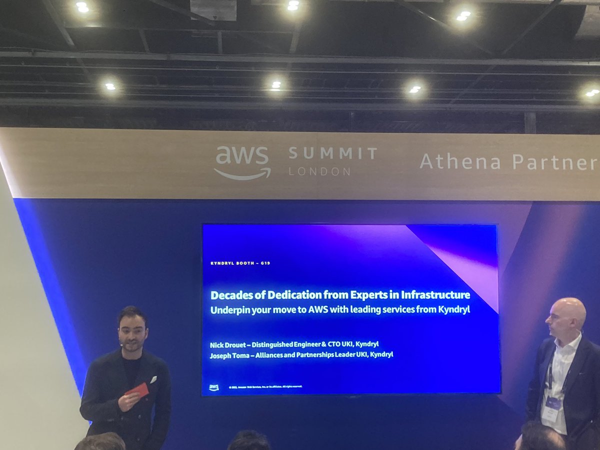 Phil_Singer's tweet image. Great to see #kyndryl at #AWSSummit  today - stop by booth G19 for a smoothie and a chat about how we can help you in your journey to cloud