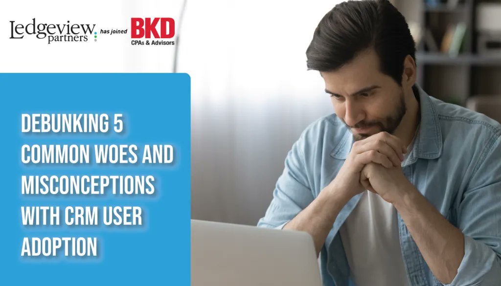 Are CRM myths and misconceptions holding you back from gaining user adoption? In our blog post, we cover the common 5 misconceptions with CRM and how to prevent them. 
#crm #useradoption #crmsolution
ledgeviewpartners.com/blog/debunking…