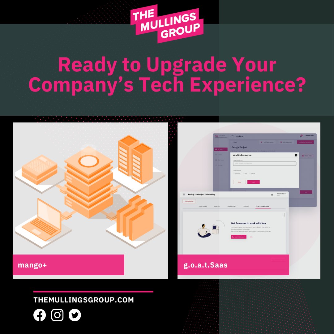 A marriage made in tech heaven! Our premier software platforms create value-based solutions for businesses seeking to enhance their tech strategy.

Funded &amp; ready? Let’s dance. Visit bit.ly/tmgwwntk to get started.

#tmg #themullingsgroup #blacksintech #uxdesign #uidesign