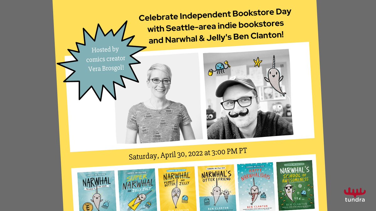 Celebrate Independent Bookstore Day with Seattle-area indie bookstores with @Clantoons: <a href="/BrckMrtrBooks/">Brick & Mortar Books</a> <a href="/EagleHarborBook/">EagleHarborBook</a> <a href="/ElliottBayBooks/">Elliott Bay Book Co.</a> <a href="/IslandBooks/">Island Books</a> <a href="/PBooksellers/">Paper Boat Booksellers</a> <a href="/PhinneyBooks/">Phinney Books</a> <a href="/queenannebookco/">Queen Anne Book Co</a> @thirdplacebooks <a href="/SecretGardenBks/">Secret Garden Books</a> <a href="/ubookstoresea/">University Book Store</a> <a href="/InvitationBooks/">Invitation Bookshop</a> &amp; <a href="/KinokuniyaUSA/">Kinokuniya USA</a>