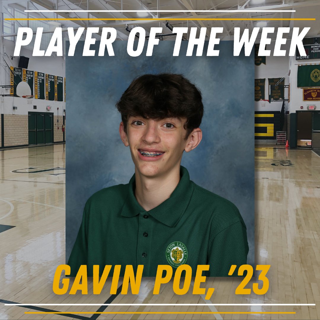 SetonLaSalle's tweet photo. Gavin Poe, ‘23 has been named a Class 2A Player of the Week by the Tribune-Review! Read the full article here: https://t.co/hyvbZbMQOu https://t.co/kWy5s8xFts