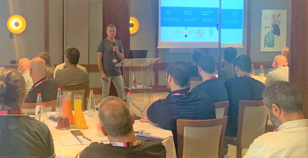 ProteanTecs's tweet image. Thank you, Advantest for hosting Nir Sever, proteanTecs Senior Director of Business Development at your ACS Open Solutions Ecosystem symposium today.
Presenting with partners is the best! 
#universalchiptelemetry #advancedanalytics #semiconductortesting #deepdata
