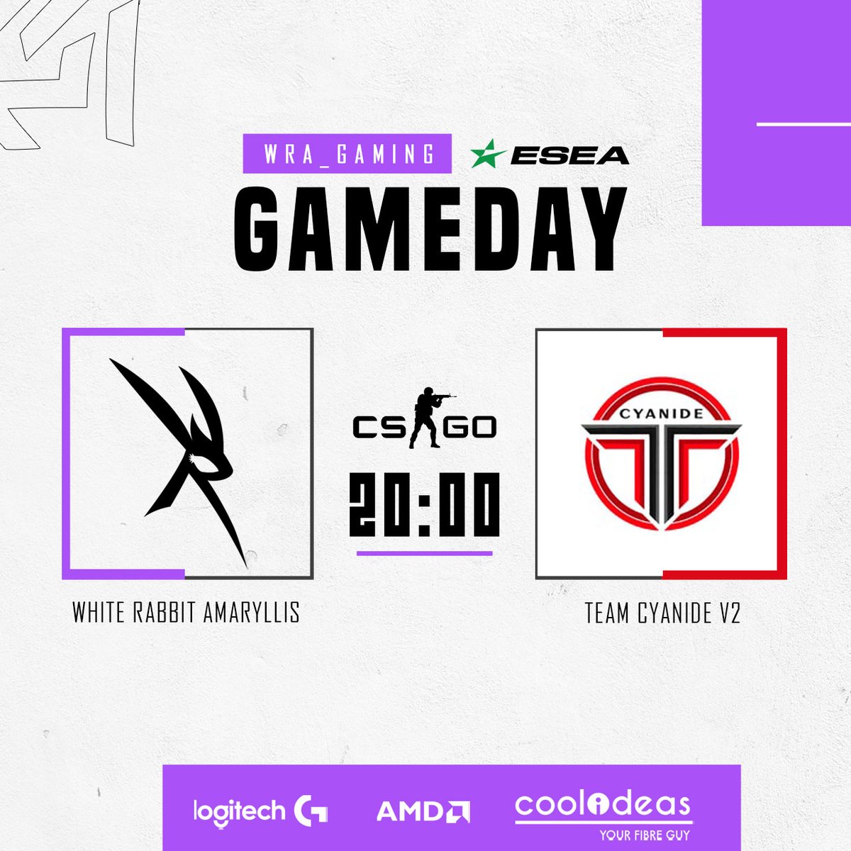 Team Cyanide V2 up tonight! Looking forward to this one.
#WRG #WRGA #LogitechG #CoolIdeasISP