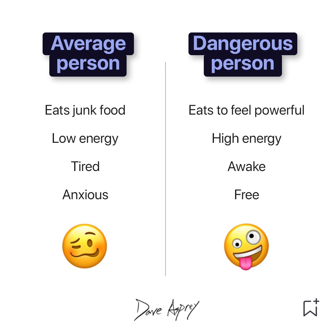 Drop a 💯 if you are dangerous!⁠
⁠
If you’re not feeling good enough to be able to something dangerous, you’re living in a state of weakness or fear.⁠
⁠
You can change that. Get the energy to feel dangerously good.⁠
⁠
Who knows what you might do?⁠
⁠